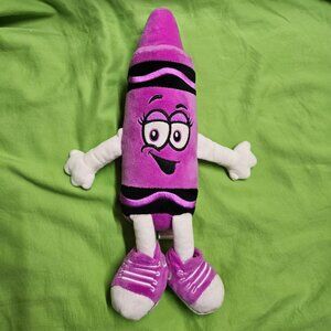 Crayola Experience Purple Orchid Crayon Plush Stuffed Animal Doll Toy 2019
